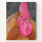 Make My Day Angry Red Rooster Meme Notebook Notizblock (Rückseite)