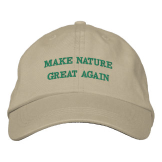 Make Nature Great Again Bestickte Baseballkappe
