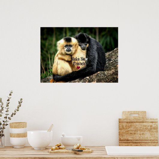 "Make New Friends" Poster (Küche)