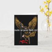 Make No Peace With Evil Archangel Michael Design  Karte (Gelbe Blume)