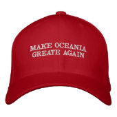 MAKE OCEANIA WIEDER GREAT 1984 Cap Hat Anti Trump Bestickte Baseballkappe (Vorderseite)