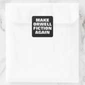 MAKE ORWELL AGAIN FICTION QUADRATISCHER AUFKLEBER (Tasche)
