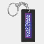 Make Orwell Fiction Again Schlüsselanhänger (Vorderseite links)