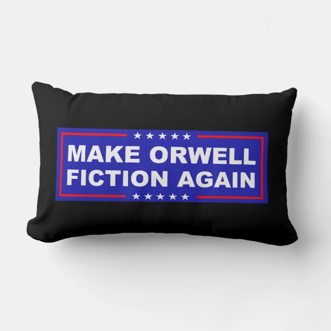 Make Orwell Fiktion Wieder Lendenkissen (Vorderseite)