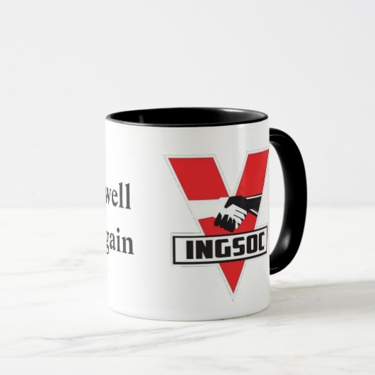 Make Orwell Fiktion wieder Tasse (VorderseiteRechts)