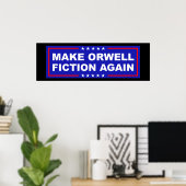 Make Orwell wieder Fiktion Poster (Heimbüro)