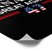 Make Panama Great Again Flag  Poster (Ecke)