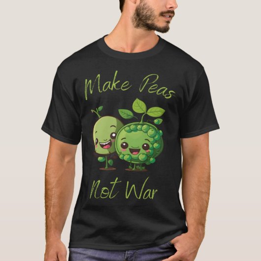 Make Peas Not War Vegan Vegetarian Plantbased Glut T-Shirt (Vorderseite)