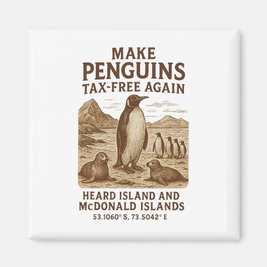 Make Penguin Steuerfrei Again - Widersteht Pinguin Magnet (Vorne)