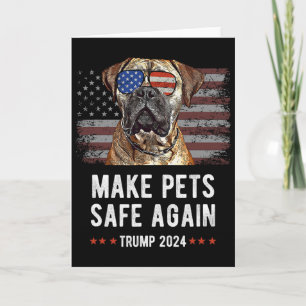 Make Pets Safe Again Bullmastiff Hund Trump Karte