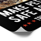Make Pets Safe Again Bullmastiff Hund Trump Poster (Ecke)