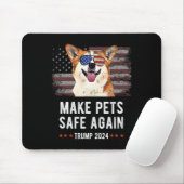 Make Pets Safe Again Corgi Hund Trump Mousepad (Mit Mouse)