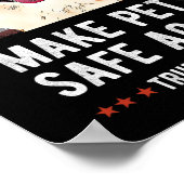 Make Pets Safe Again Corgi Hund Trump Poster (Ecke)