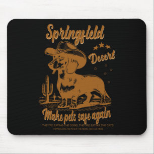 Make Pets Safe Again Cowboy Dachshund Hund Abstimm Mousepad