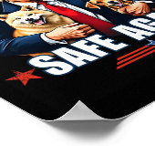 Make Pets Safe Again Lustig Pro Trump 2024 Poster (Ecke)