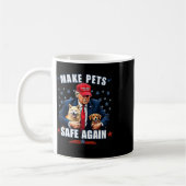Make Pets Safe Again Lustig Pro Trump Kaffeetasse (Links)