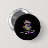 Make Pets Safe Again Lustig Trump 2024 Sie essen d Button (Vorne & Hinten)