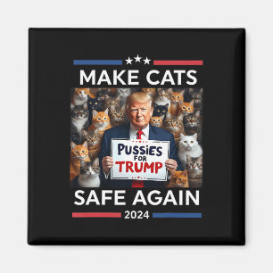 Make Pets Safe Again Trump 2024 Rettet Unsere Haus Magnet