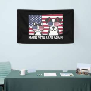 Make Pets Safe Again Trump Harris Debatte 2024 Banner