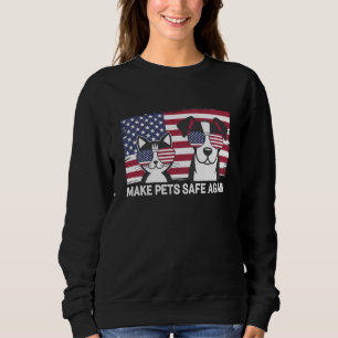 Make Pets Safe Again Trump Harris Debatte 2024 Sweatshirt