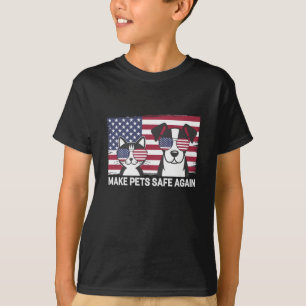 Make Pets Safe Again Trump Harris Debatte 2024 T-Shirt