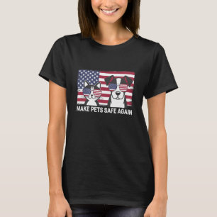 Make Pets Safe Again Trump Harris Debatte 2024 T-Shirt