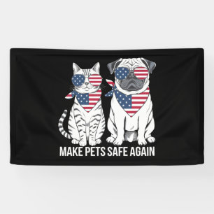 Make Pets Safe Again Trump Harris Debatte Hunde Ka Banner