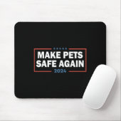 Make Pets Safe Again Trump Harris Dete frisst die Mousepad (Mit Mouse)