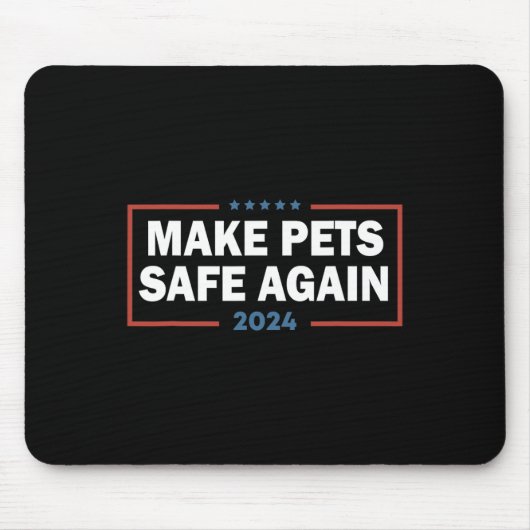 Make Pets Safe Again Trump Harris Dete frisst die Mousepad (Vorne)