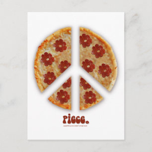 "Make Pizza, Not War" Postcards Postkarte