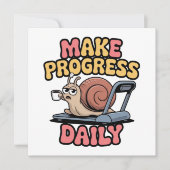 Make Progress Daily Einladung (Vorderseite)