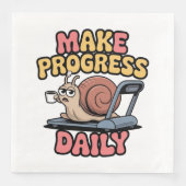 Make Progress Daily Serviette (Vorderseite)