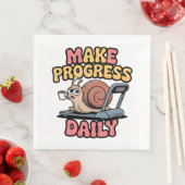 Make Progress Daily Serviette (Beispiel)