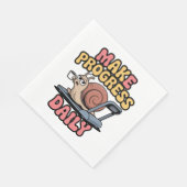 Make Progress Daily Serviette (Ecke)