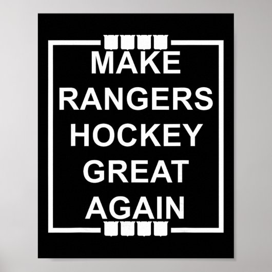 Make Rangers Hockey Great Again Poster (Vorne)