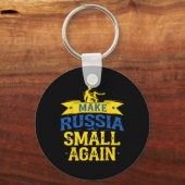 Make Russia Small Again – Funny Ukraine-inspired S Schlüsselanhänger (Vorderseite)