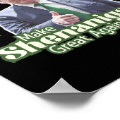 Make Shenanigans Great Again Lustiger Trump Männer Poster (Ecke)