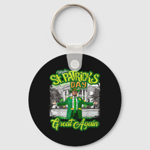 Make St Patrick's Day Great Again Trump Shamrock I Schlüsselanhänger