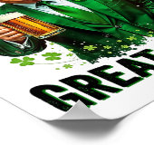 Make St Patricks Day Great Again Trump Shamrock Ir Poster (Ecke)