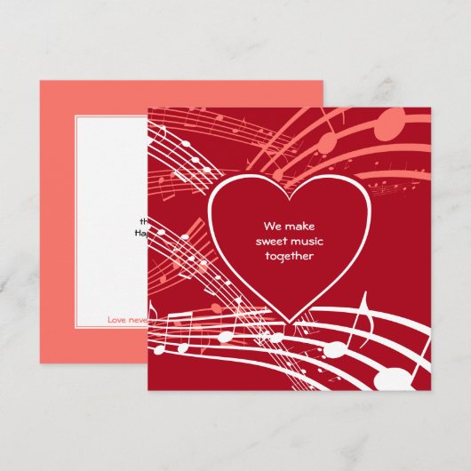 MAKE SWEET MUSIC | Herz - Musikalische Bemerkungen (Vorne/Hinten)