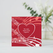 MAKE SWEET MUSIC | Herz - Musikalische Bemerkungen (Stehend Vorderseite)