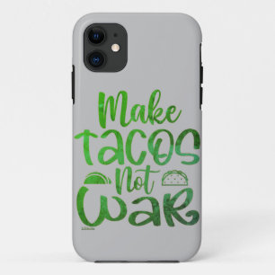 MAKE TACOS, NOT WAR FUNNY taco lover Case-Mate iPhone Hülle