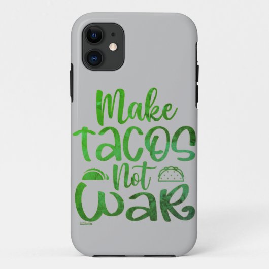 MAKE TACOS, NOT WAR lustige Taco-Liebhaber Case-Mate iPhone Hülle (Rückseite)