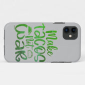 MAKE TACOS, NOT WAR lustige Taco-Liebhaber Case-Mate iPhone Hülle (Rückseite (Horizontal))