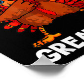 Make Thanksgiving Great Again Dabbing Turkey Trump Poster (Ecke)