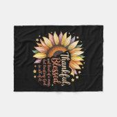 Make Thanksgiving Great Again Funny Turkey Preside Fleecedecke (Vorderseite (Horizontal))