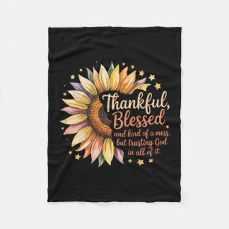 Make Thanksgiving Great Again Funny Turkey Preside Fleecedecke