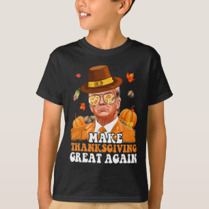 Make Thanksgiving Great Again Herbst Herbstlaub T T-Shirt