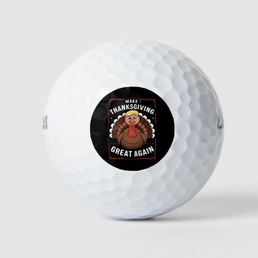 Make Thanksgiving Great Again Trump Turkey Golfball (Vorderseite)
