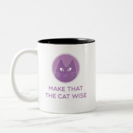 Make that the cat wise zweifarbige tasse